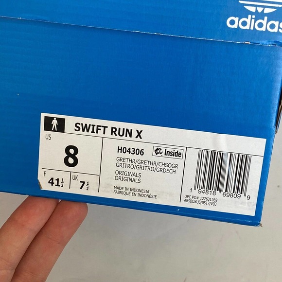 Adidas Triple Gray Swift Run X Sneakers Size 8 main image 6